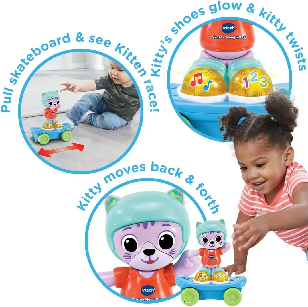 VTech Skate-Along Kitty - Interactive Baby Toy with Lights & Music