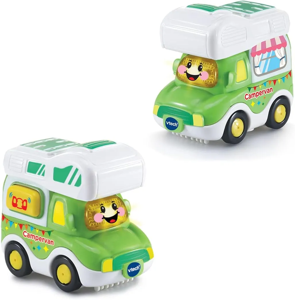 VTech Toot-Toot Drivers Campervan | Interactive Toddlers Toy for Pretend Play with Lights and Sounds | Suitable for Boys & Girls 12 Months, 2, 3, 4   Years, English Version, 5.6 x 9 x 8.1 cm