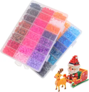 Wakauto 1Set Colorful Educational Jigsaw Material for DIY Puzzle Craft Kit Color Beads Fun Learning Activity for Adults Present for