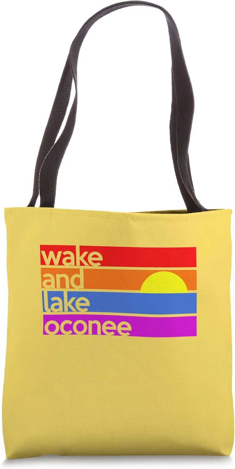 Wake and Lake Oconee Georgia Good Morning Sunshine Tote Bag