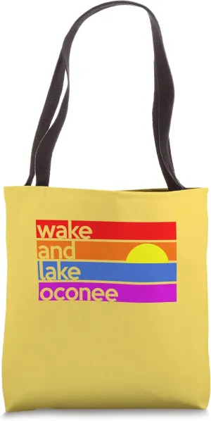 Wake and Lake Oconee Georgia Good Morning Sunshine Tote Bag