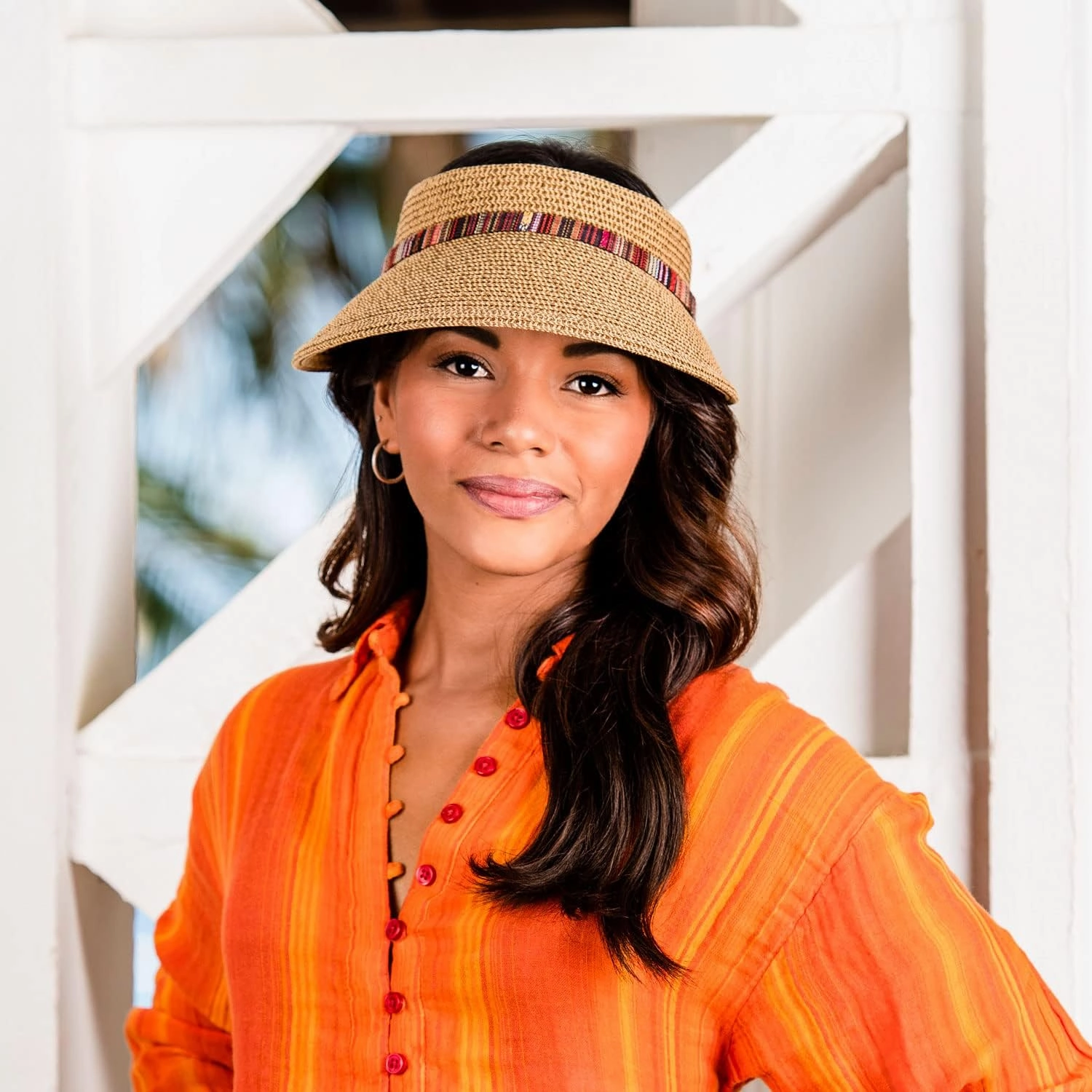 Wallaroo Hat Company – Women’s Sedona Sun Visor – Wide Brim, Packable Design and Adjustable Sizing for Medium Crown Sizes