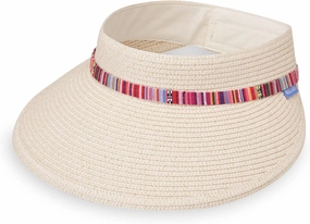 Wallaroo Hat Company – Women’s Sedona Sun Visor – Wide Brim, Packable Design and Adjustable Sizing for Medium Crown Sizes