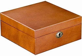 Watch Box Lockable Storage Solid Wood Organizer Showcase Jewelery Jewelery Creative simple retro leather for high end