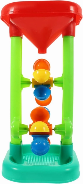 Water Wheel Toy 1 Set Plastic Kids Beach Sandbox Toys Outdoor Beach Sand Hourglass Water Sifting Funnel for Summer Beach Sand Table (Random Color) Play Sand for Sandbox