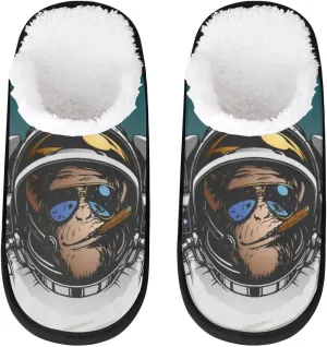 Watercolor Sea Turtle House Slippers, Soft, Comfortable Lining, Polyester, Slip-On, Round Toe, Patterned Animal Print, Adult, Unisex, Homeowners, Comfort Seekers