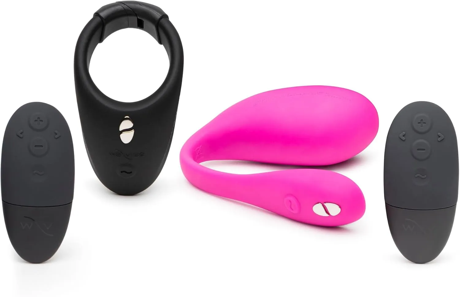 We-Vibe Jive 2 Pink Remote Control Wearable Egg Vibrator & Bond App Control Wearable Vibrating Cock Ring - Couples Sex Toys Bundle