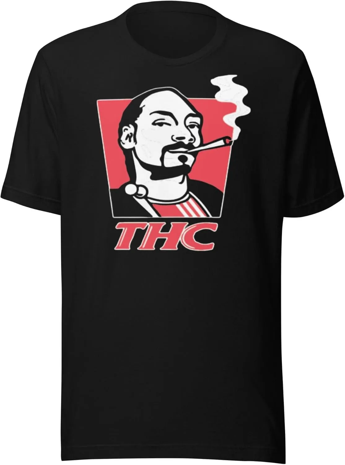 Weed T-Shirt THC Not KFC Short Sleeve 100% Cotton Unisex Crew Neck Top Medium