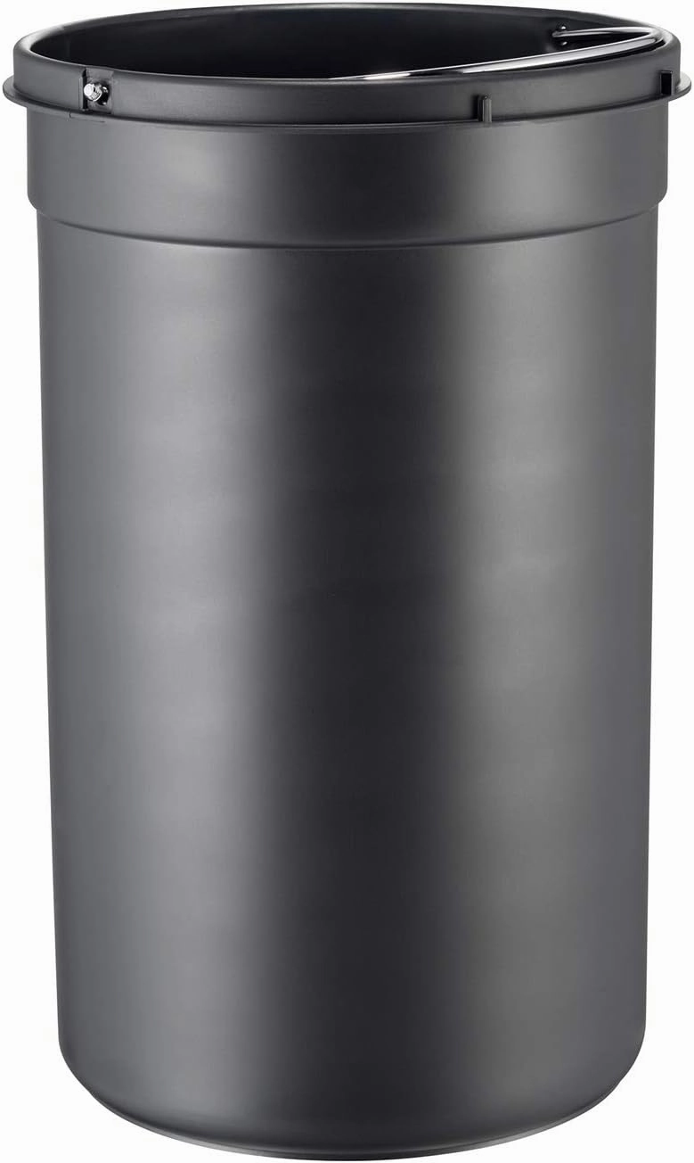 Wesco Kickmaster Junior - German Designed - Step Trash Can, Powder Coated Steel, 4 Gallon / 15 L, Red