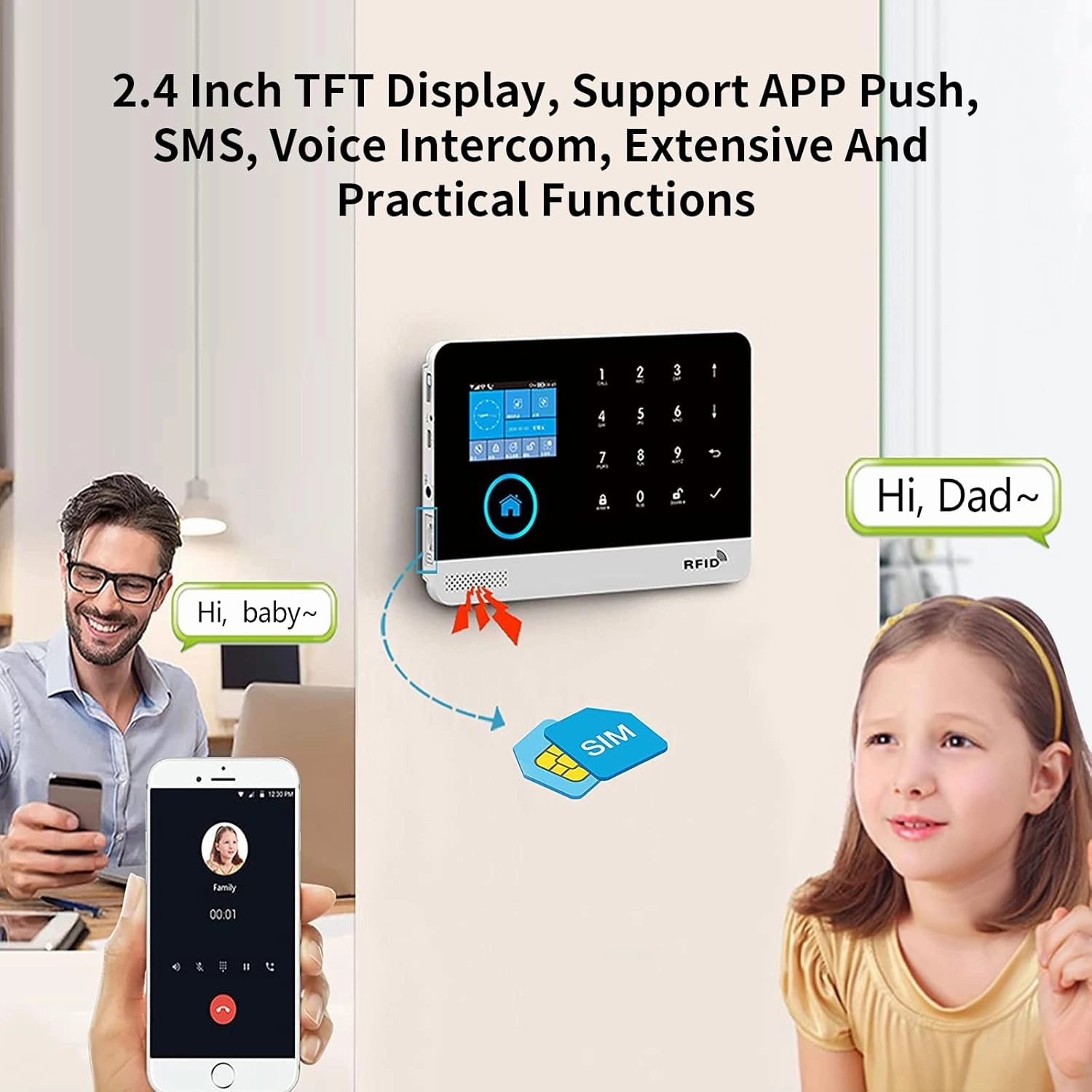 WiFi 4G Alarm System for Home Security, Wireless Home Alarm 20 Piece Kit with Siren, PIR Motion Sensors, Remote Controls, Window/Door Sensors (Tuya and Smart Life APP)