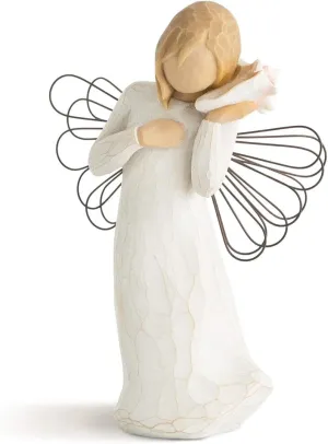 Willow Tree Thinking of You Angel, Sculpted Hand-Painted Figure