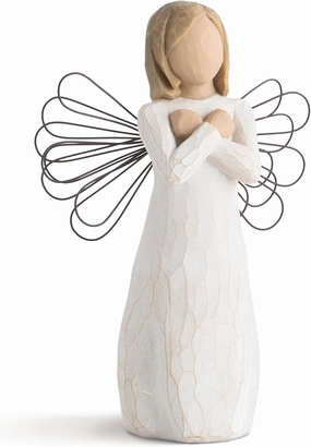 Willow Tree Sign for Love Angel, I Love You, American Sign Language, Gift for Wedding, Anniversary or Valentine's Day, Sculpted Hand-Painted Figure