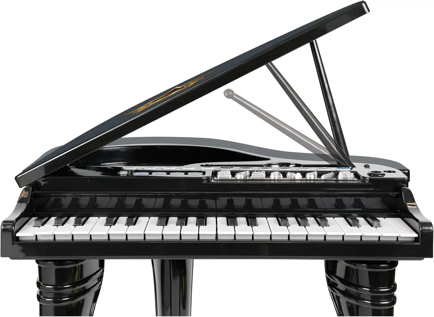 winfun Symphonic Grand Piano Set for Kids 3  Years 37 Keys 15 Demo Songs 8 Instruments & Rhythms Record & Playback Detachable Microphone Concert Stool Educational Music Toy