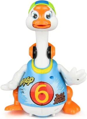 Woby Baby Musical Toy Dancing Singing Talking Walking Hip Hop Swing Goose Cool Educational Toy Gift for 1 2 3 Year Toddlers Kids Boys Girls