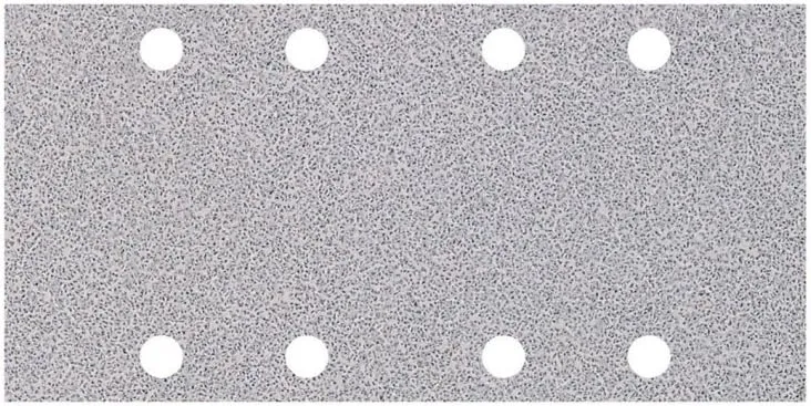Wolfcraft 1122000 (L) hojas de lijar adhesivas, para pintura y laca/barniz, grano 80, perforadas PACK 10, silver, Grain 80 x 185 mm