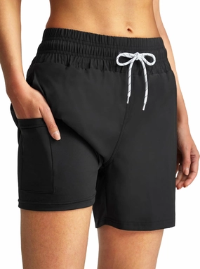 Women's 3''/5''/7'' Swim Board Shorts Quick Dry Beach Shorts with Liner Pockets Swimsuits Bottoms Trunks for Women