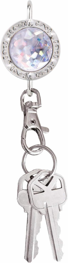 Women’s Bag Charm Key Finder, Car Keychain Hook, Cute Purse Organizer & Tote Bag Accessories, Gifts for Mom - Gems