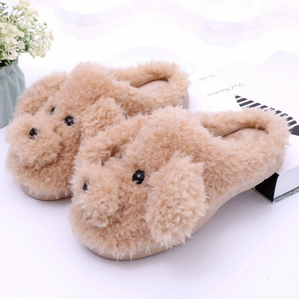 Women's Cute Animal Slippers - Warm Memory Foam Soft Fleece Plush House Slippers for Indoor & Outdoor