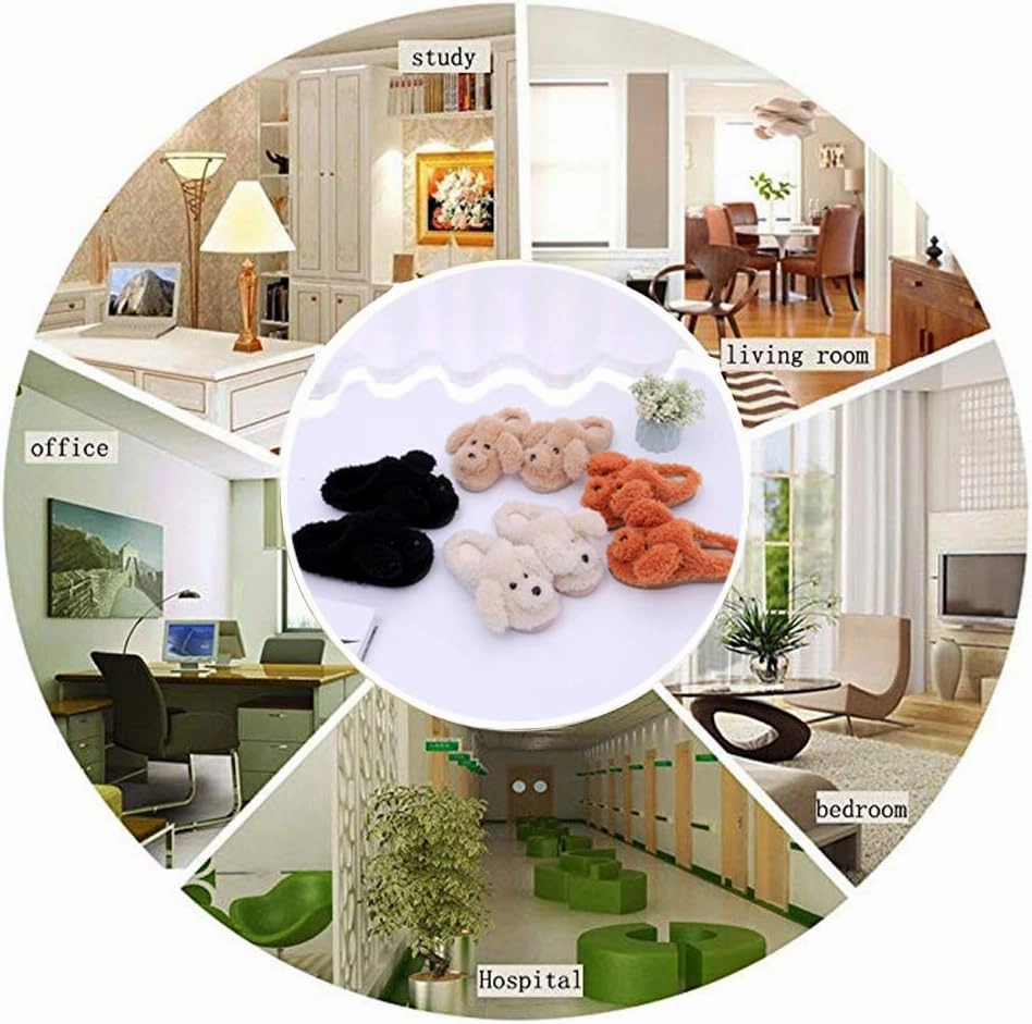 Women's Cute Animal Slippers - Warm Memory Foam Soft Fleece Plush House Slippers for Indoor & Outdoor