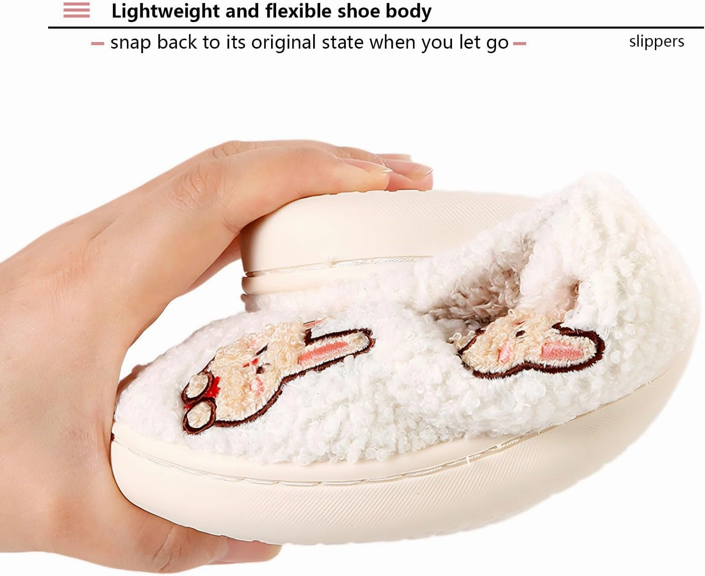 Women's Men's Cute Retro House Slippers Memory Foam Plush Fuzzy Indoor Shoes