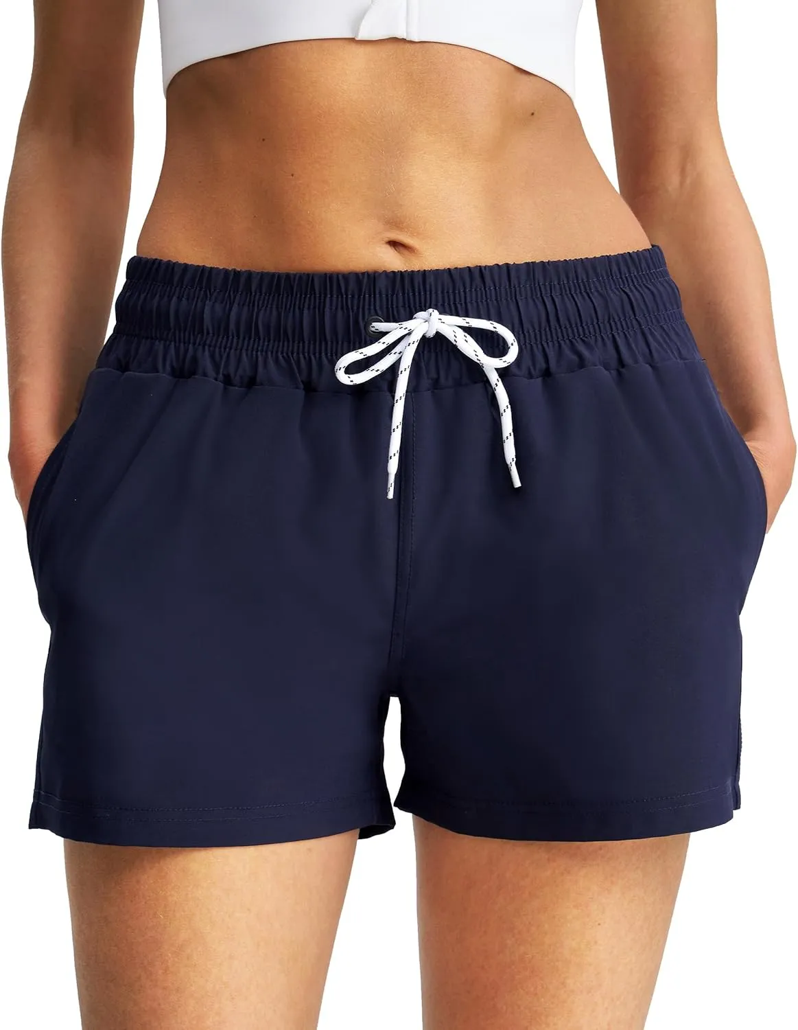 Women's 3''/5''/7'' Swim Board Shorts Quick Dry Beach Shorts with Liner Pockets Swimsuits Bottoms Trunks for Women