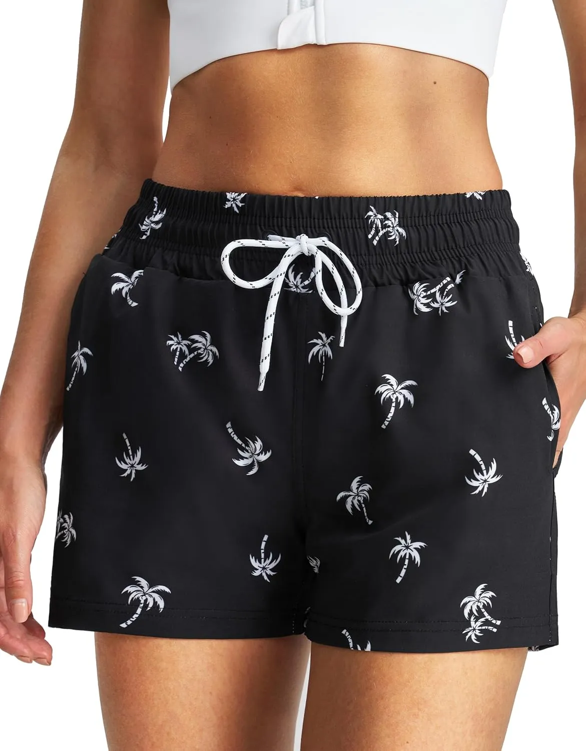 Women's 3''/5''/7'' Swim Board Shorts Quick Dry Beach Shorts with Liner Pockets Swimsuits Bottoms Trunks for Women