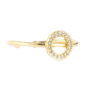 Women's Alphabet Finger Ring - Golden -  Golden