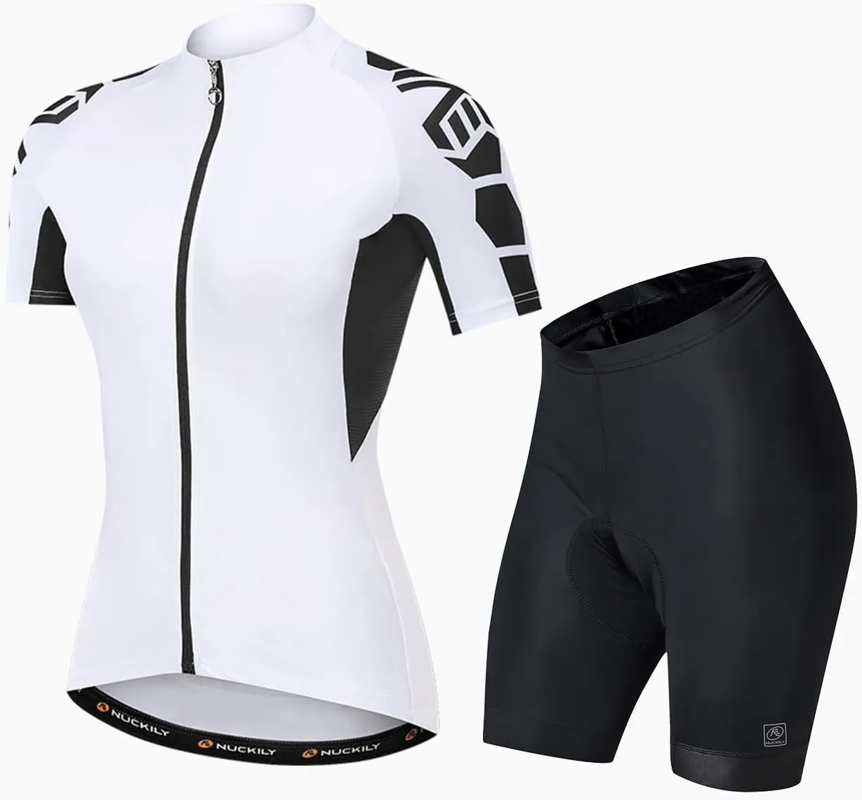 Women's Cycling Jersey Short Sleeve with Short Padded Bicycle Clothing Short Sleeve Biking Shirts Set