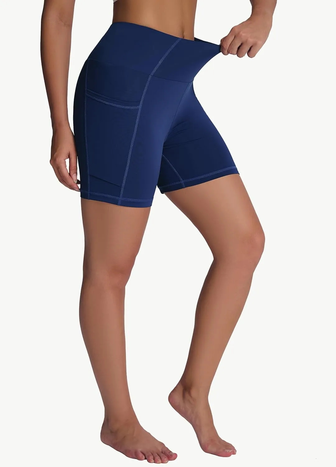 Women's High Waisted Long Swim Shorts - 5''/7''/9''/12" Tummy Control Swim Board Capris Bottoms Swimwear with Liner