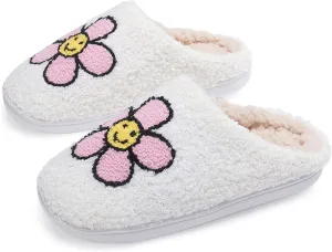 Womens House Slippers Soft Plush Lightweight Slip-On Slippers for Indoor Home