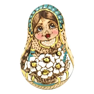Wooden Russian Doll Roly Poly