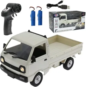 WPL D12 2.4G Truck Vehicle Model, Remote Control Car with Dual Battery System, Creative Vehicle Toys (RTR Version)