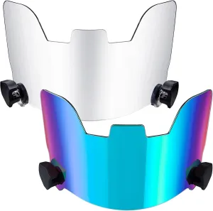 Xuhal 2 Pcs Football Visor for Youth Adult Football Helmet Visor Lacrosse Helmet Eye Shield Eye Protection for Sport