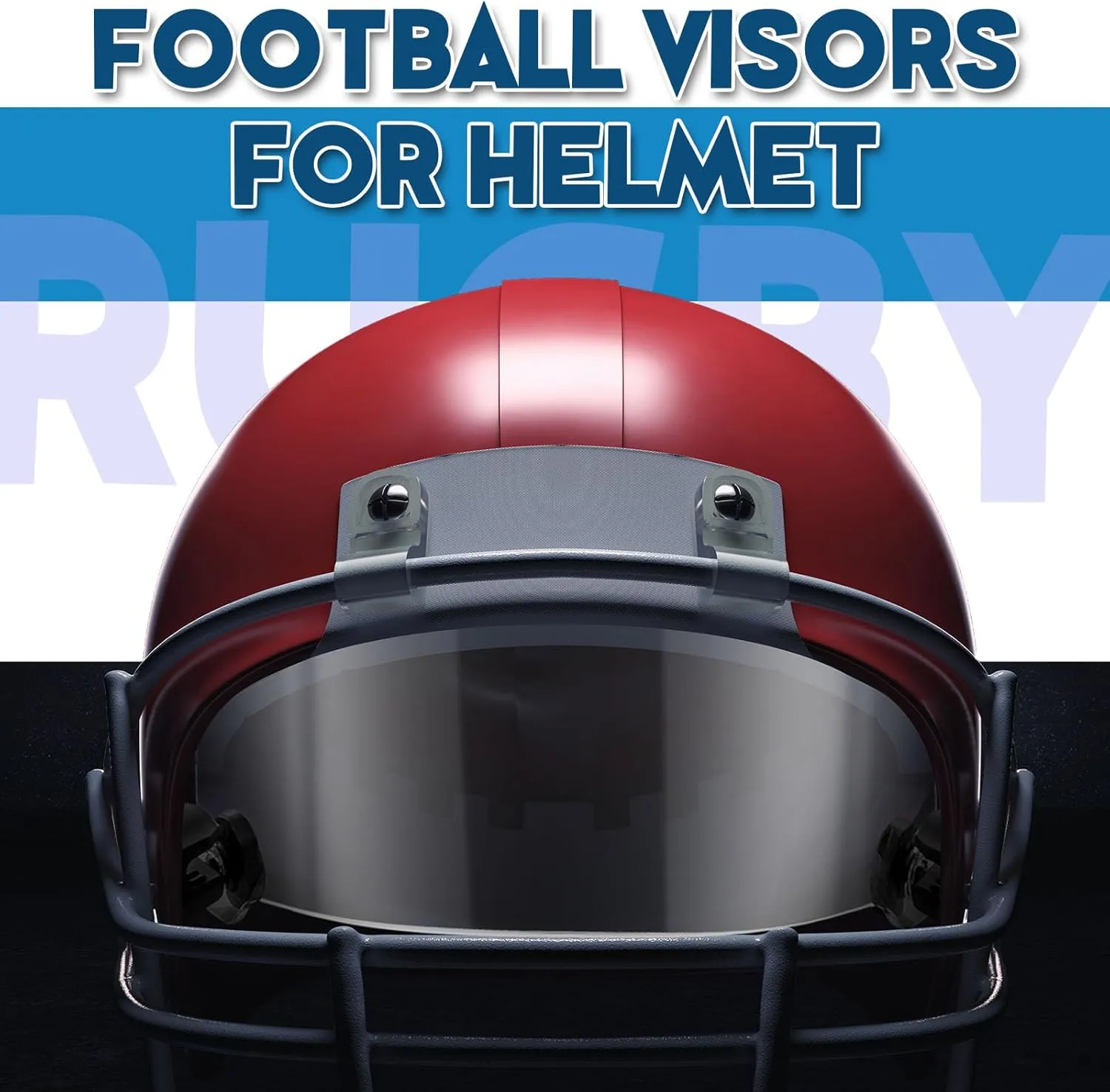 Xuhal 2 Pcs Football Visor for Youth Adult Football Helmet Visor Lacrosse Helmet Eye Shield Eye Protection for Sport