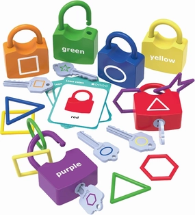 Xylolin Preschool Shape Sorting Matching Learning Locks with Keys Toys for Toddlers, Color Recognition Toy Set,Montessori Educational Fine Motor Skills Toy for Kids Ages 3 