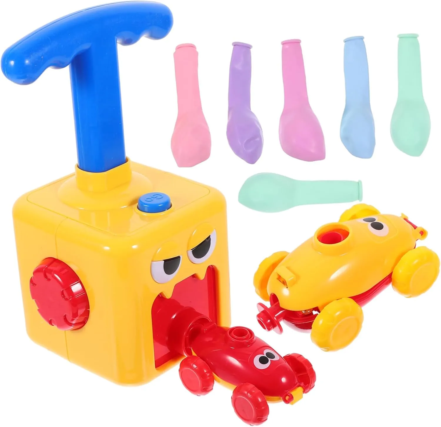 YARNOW Early Learning Balloon Car for Creative Inertia Car with Smooth Surface for Fun Educational to Enhance Imagination and Coordination Yellow