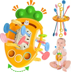 Yetonamr Baby Teething Toys, Easter Basket Stuffers for 18  Months, Toddler Easter Basket Birthday Gift Sensory Montessori Toys for 18  Months Boy Girl Infant