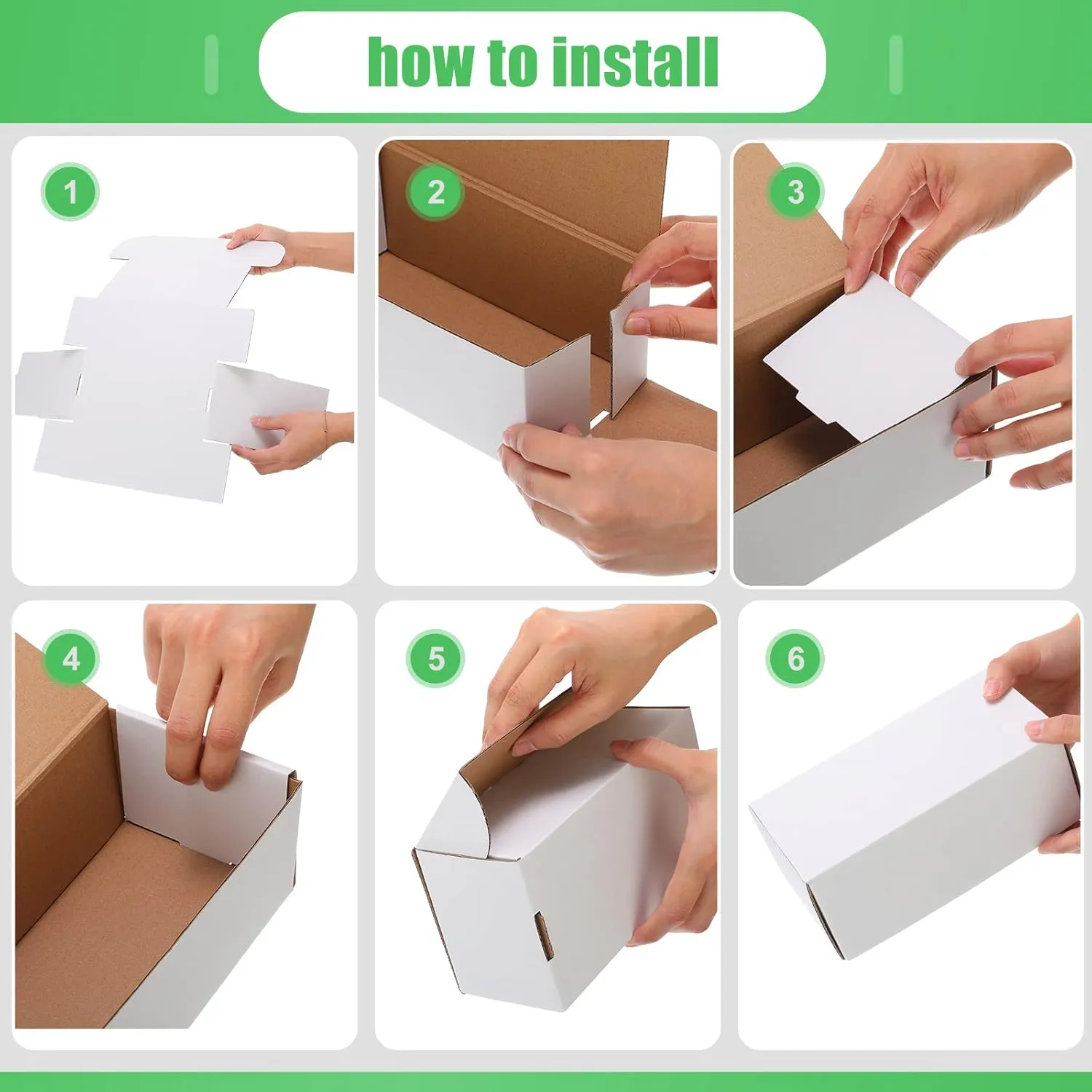 Yexiya 400 Count Trading Card Storage Box Cardboard Baseball Card Storage Box Collectible Cases for Sports Gaming Cardboard Game Collecting Holder Supplies(10 Pcs)