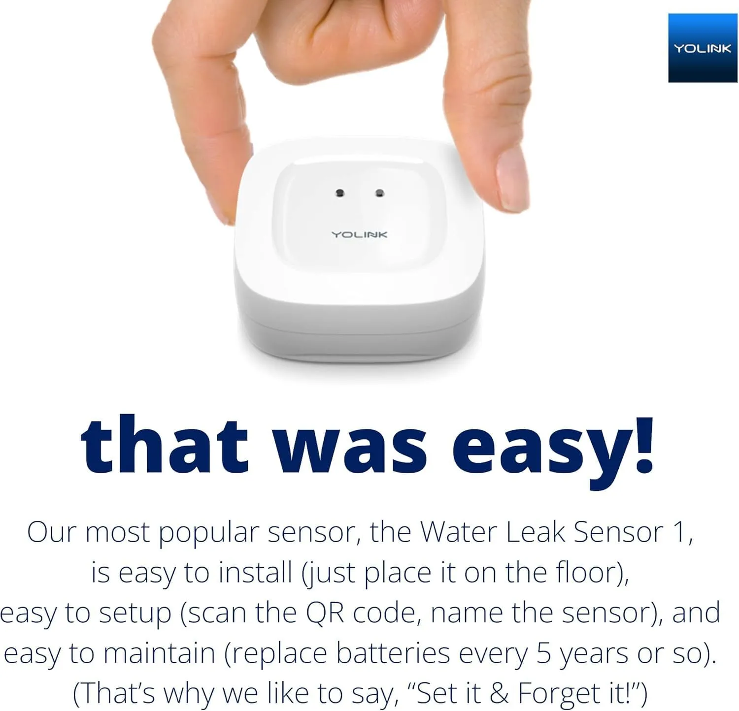 YoLink Smart Home Starter Kit: Hub & Water Leak Sensor 6-Pack, SMS/Text, Email & Push Notifications, LoRa Up to 1/4 Mile Open-Air Range, w/Alexa, IFTTT, Home Assistant