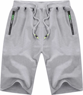 YTD Men's Shorts Casual Classic Fit Drawstring Summer Beach Shorts with Elastic Waist and Pockets