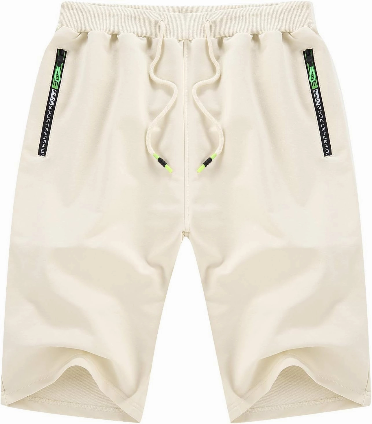 YTD Men's Shorts Casual Classic Fit Drawstring Summer Beach Shorts with Elastic Waist and Pockets