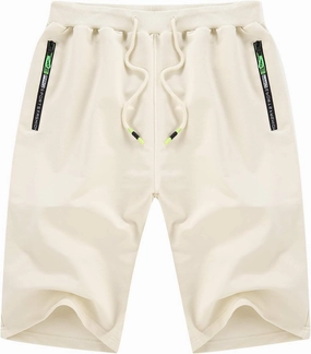 YTD Men's Shorts Casual Classic Fit Drawstring Summer Beach Shorts with Elastic Waist and Pockets