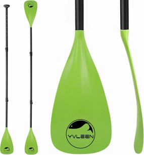 YVLEEN SUP Paddle Board Paddle，Stand up Paddleboard Paddles Adjustable Aluminum 4-Piece Floating Kayak Paddle，Convertible Paddle