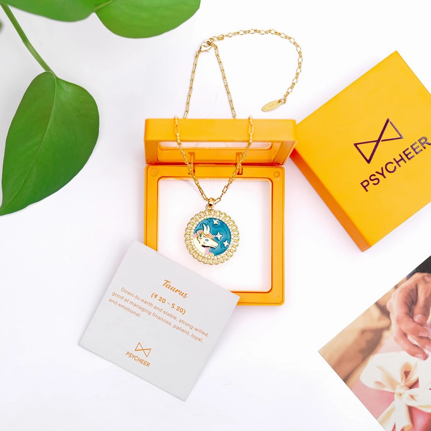 Zodiac Necklace for Women 18K Gold Astrology Jewelry Enamel Constellation Pendant CZ Pearl Jewelry Birthday Gifts for Women,Necklace for Wife Daughter Mom and Sister